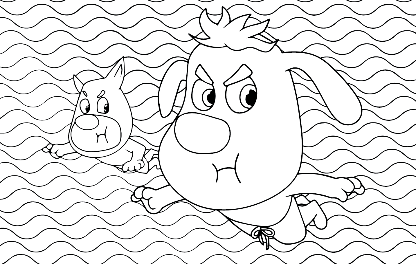 Desenho de Detetive Labrador para imprimir