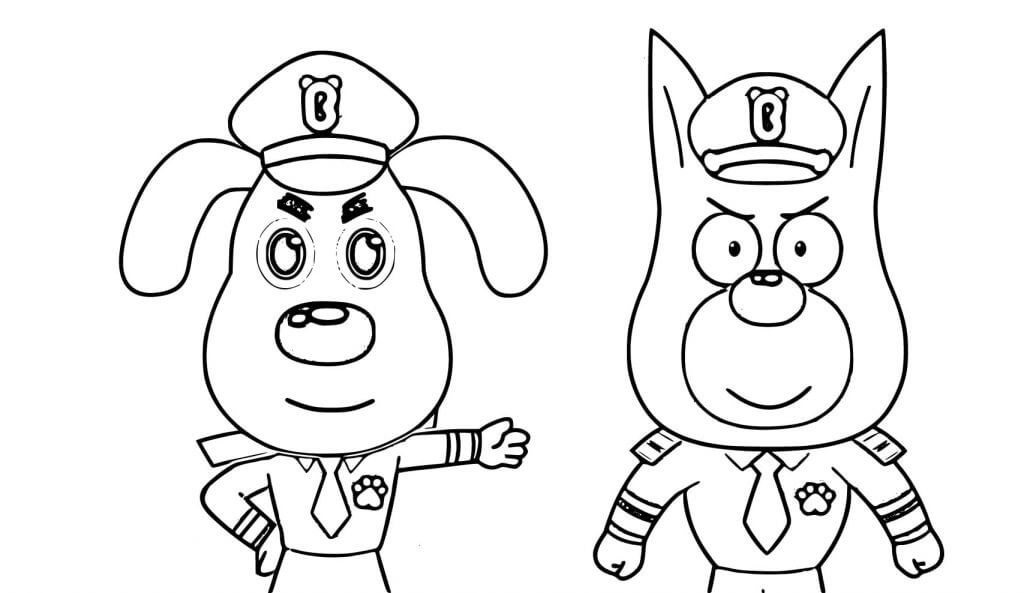 Desenho de Detetive Labrador para imprimir