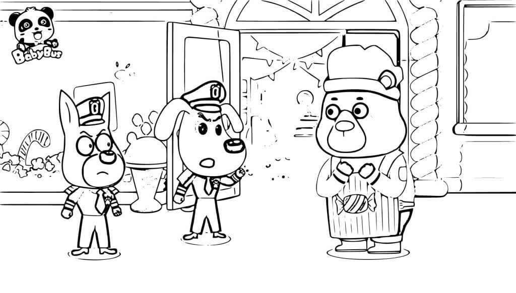 Desenho de Detetive Labrador para imprimir