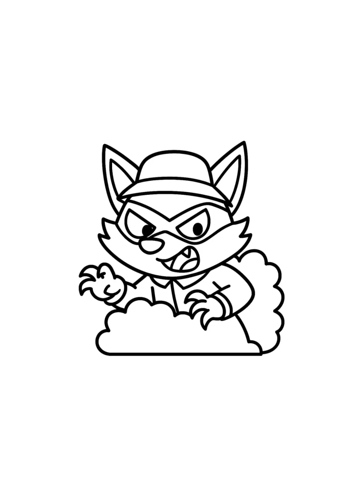 Desenho de Detetive Labrador para imprimir