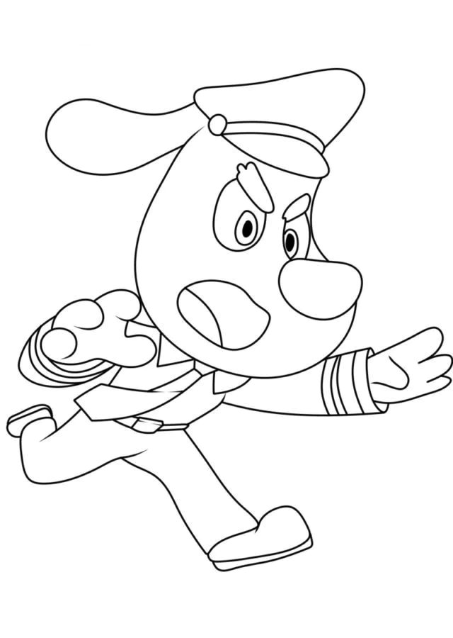 Desenho de Detetive Labrador para imprimir