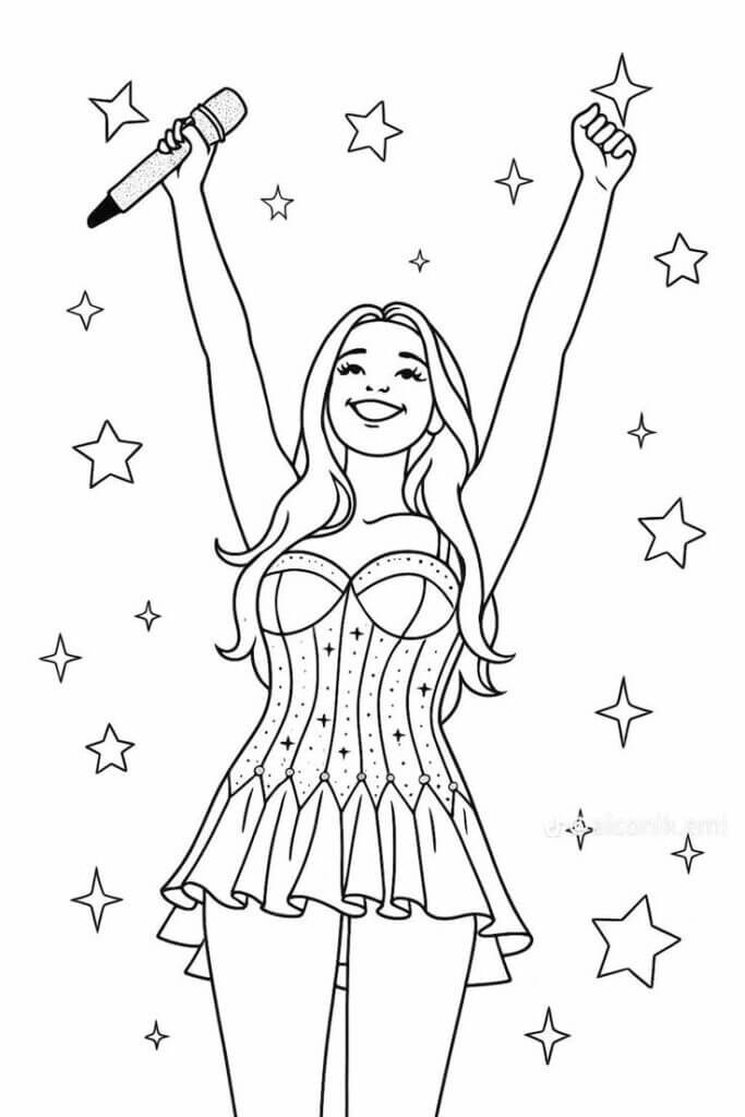 Desenho de Emilly Vick para imprimir