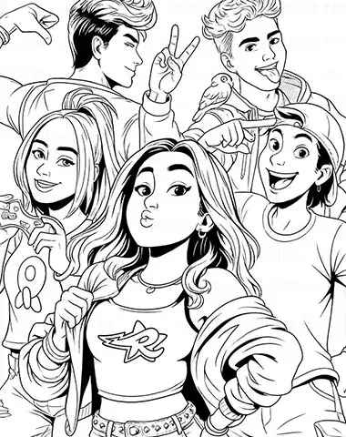 Desenho de Emilly Vick para imprimir