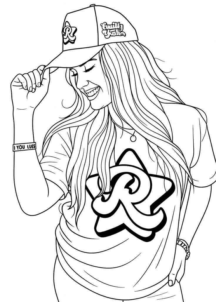Desenho de Emilly Vick para imprimir