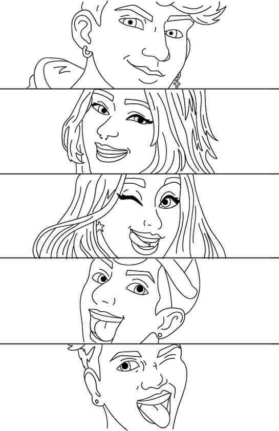 Desenho de Emilly Vick para imprimir
