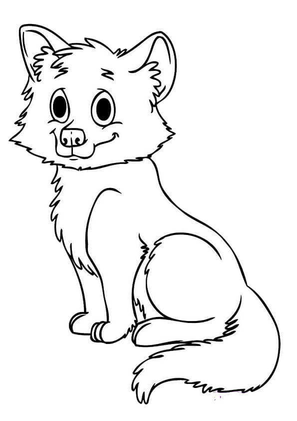 Desenho de Raposas para imprimir