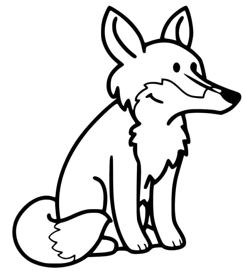 Desenho de Raposas para imprimir