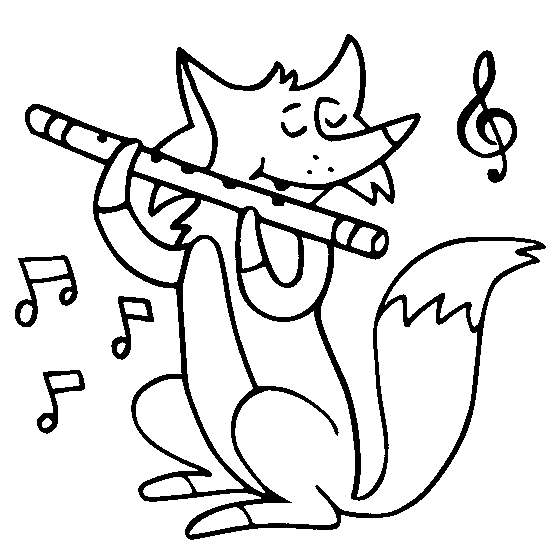 Desenho de Raposas para imprimir
