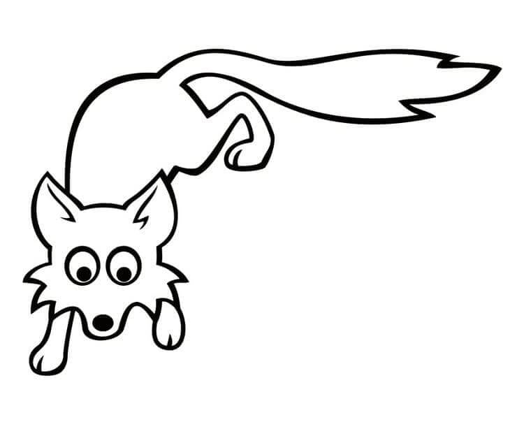 Desenho de Raposas para imprimir