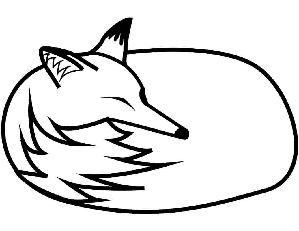 Desenho de Raposas para imprimir