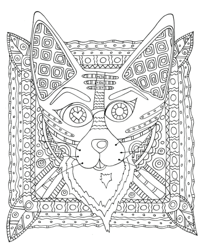 Desenho de Raposas para imprimir