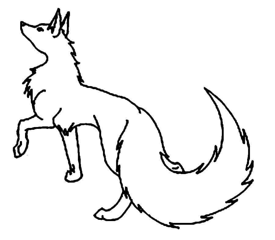 Desenho de Raposas para imprimir