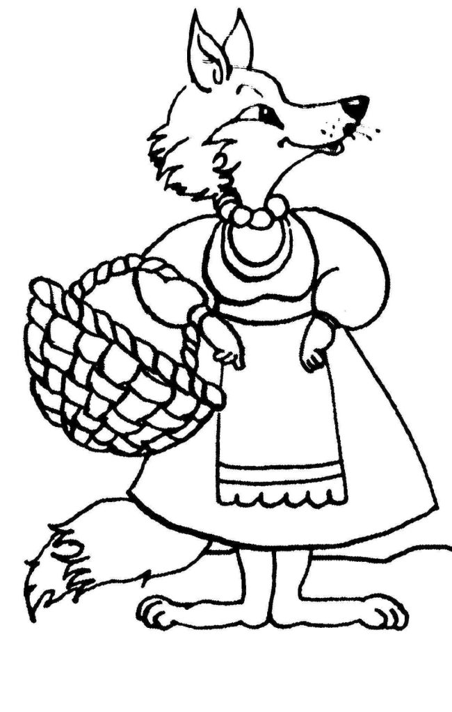 Desenho de Raposas para imprimir