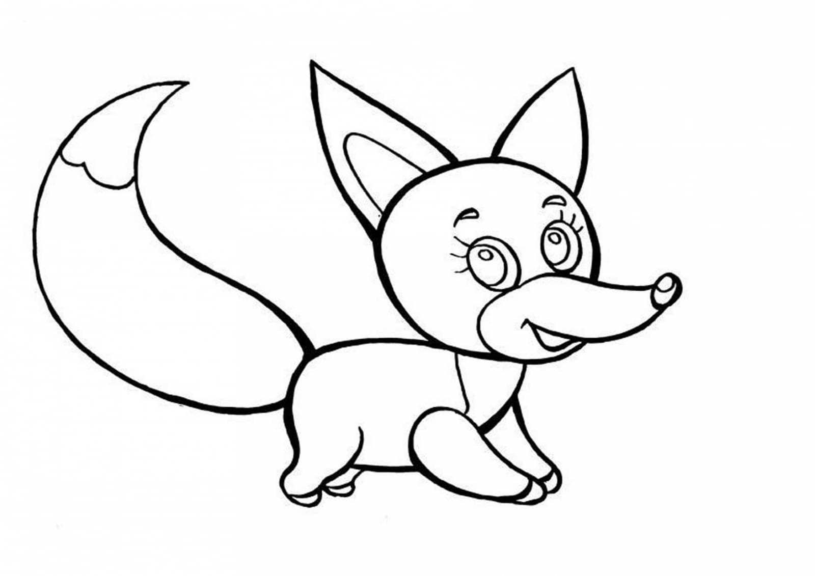 Desenho de Raposas para imprimir
