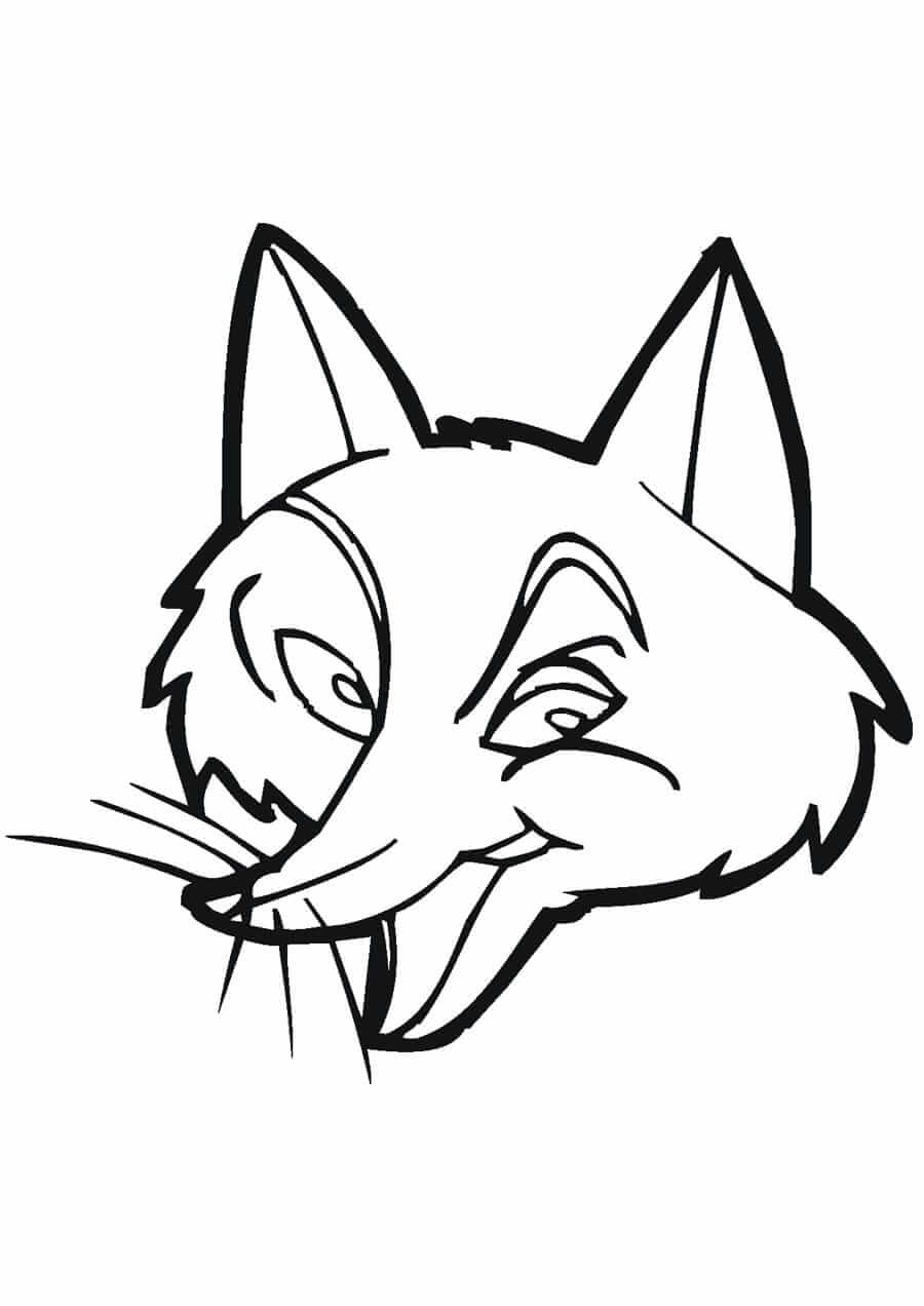 Desenho de Raposas para imprimir