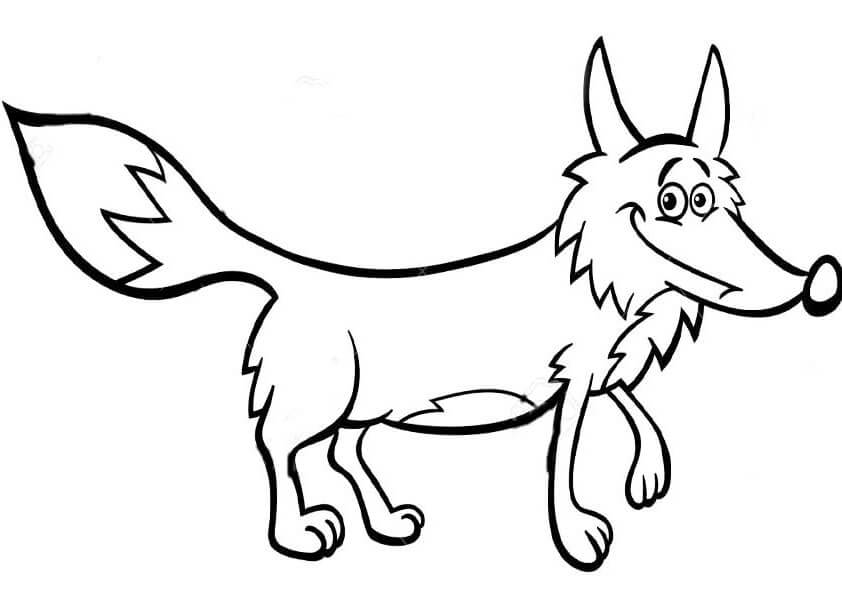 Desenho de Raposas para imprimir