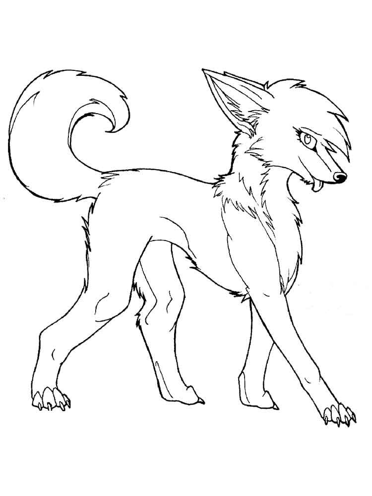 Desenho de Raposas para imprimir