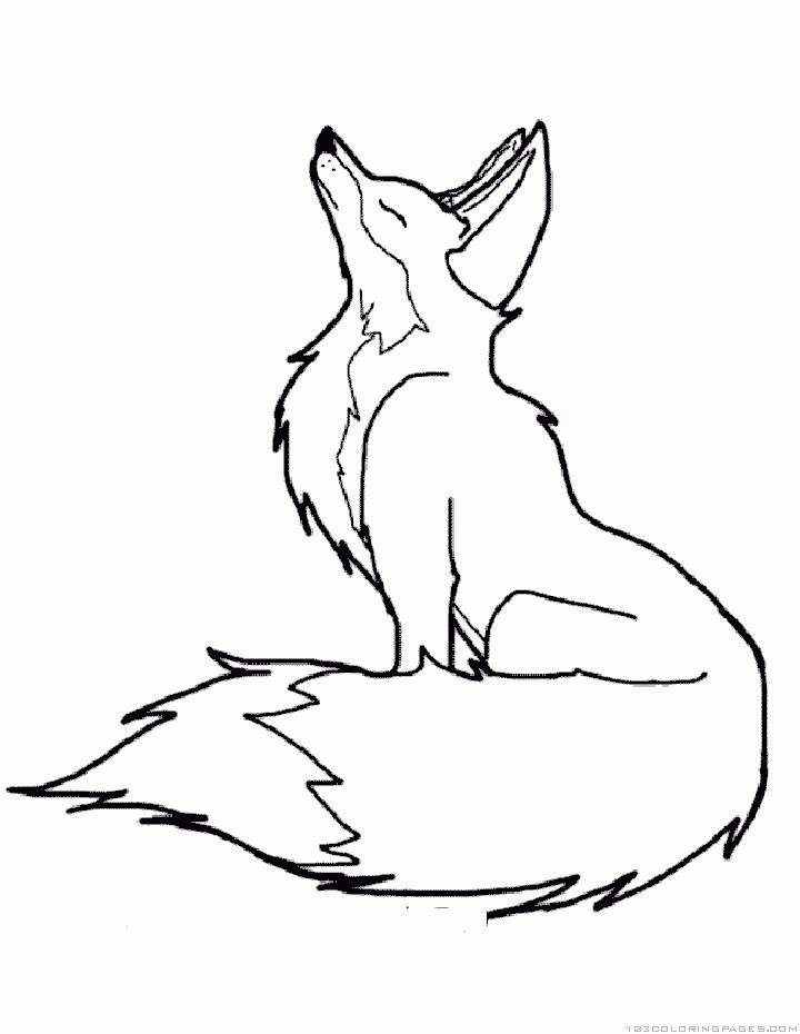 Desenho de Raposas para imprimir