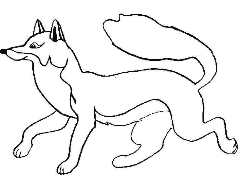 Desenho de Raposas para imprimir