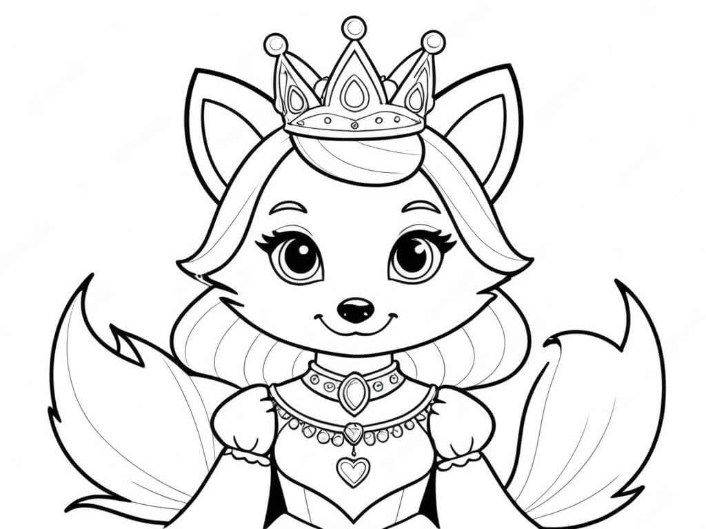 Desenho de Raposas para imprimir