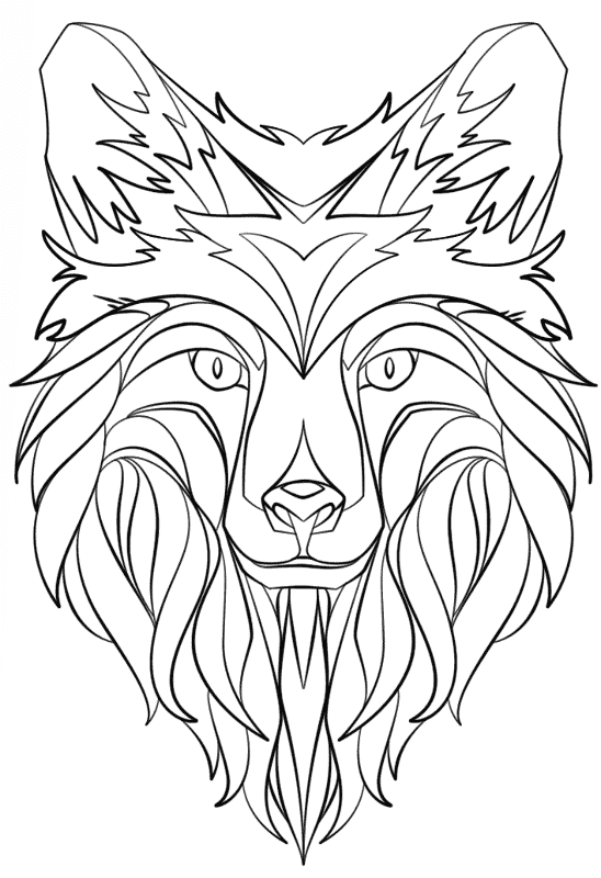 Desenho de Raposas para imprimir