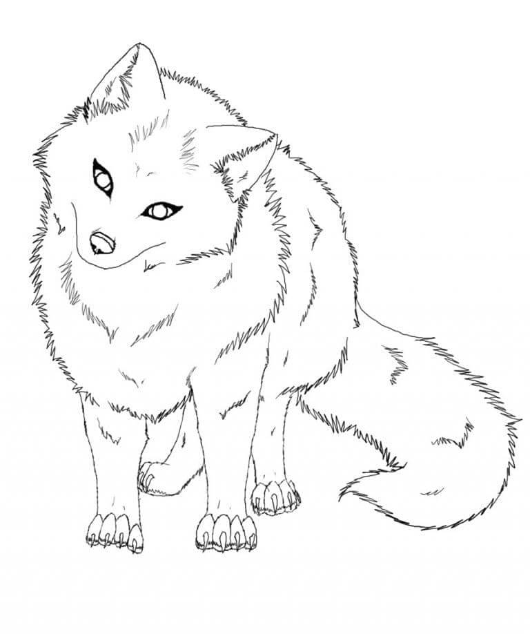 Desenho de Raposas para imprimir
