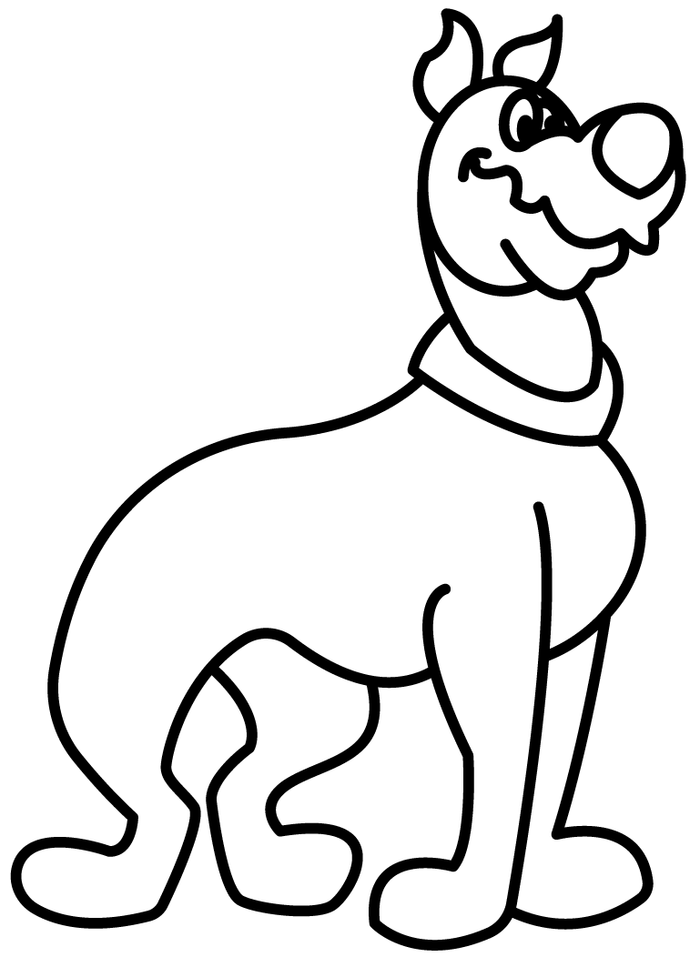 Desenho de Scooby-Doo para imprimir