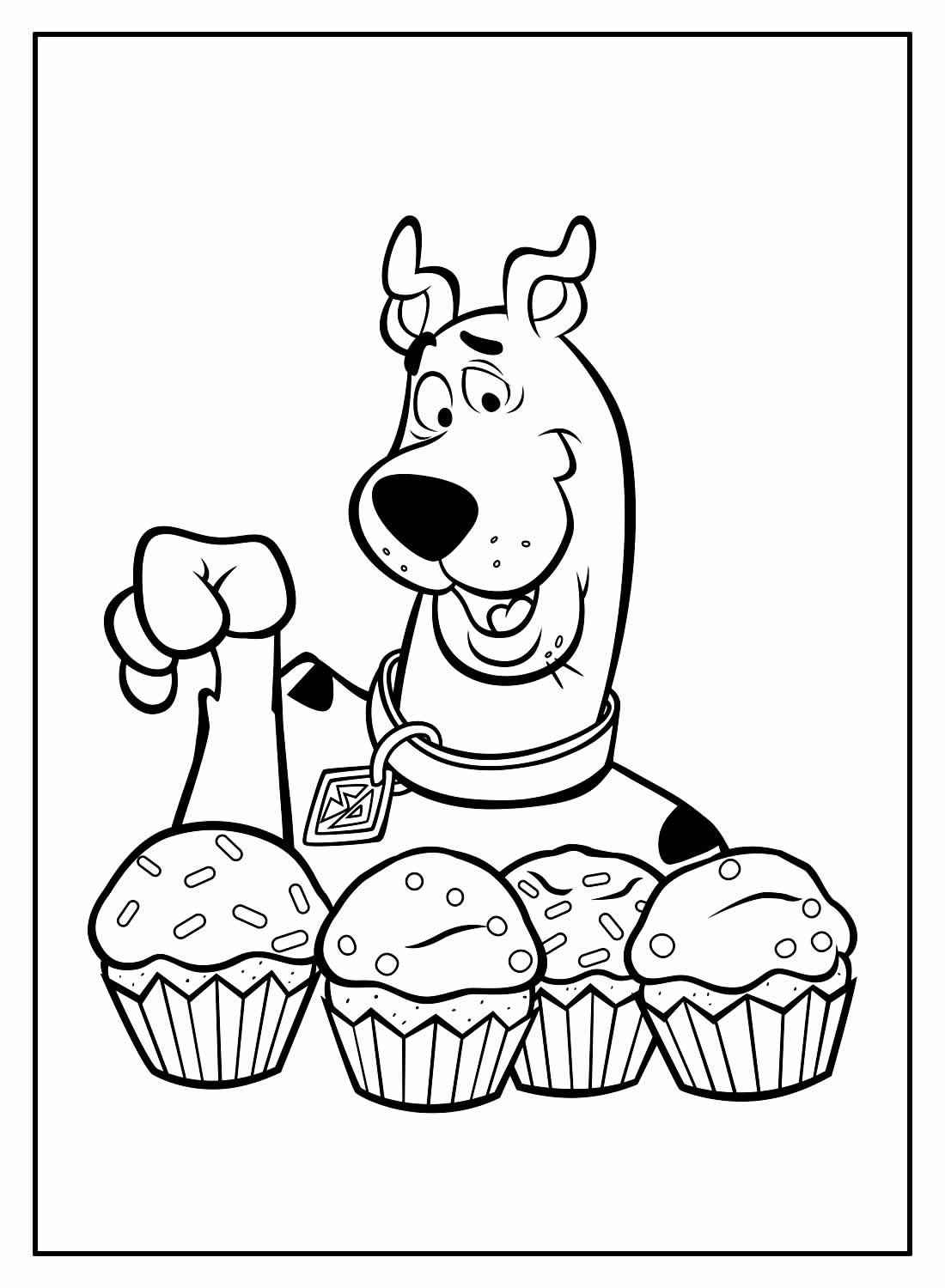 Desenho de Scooby-Doo para imprimir