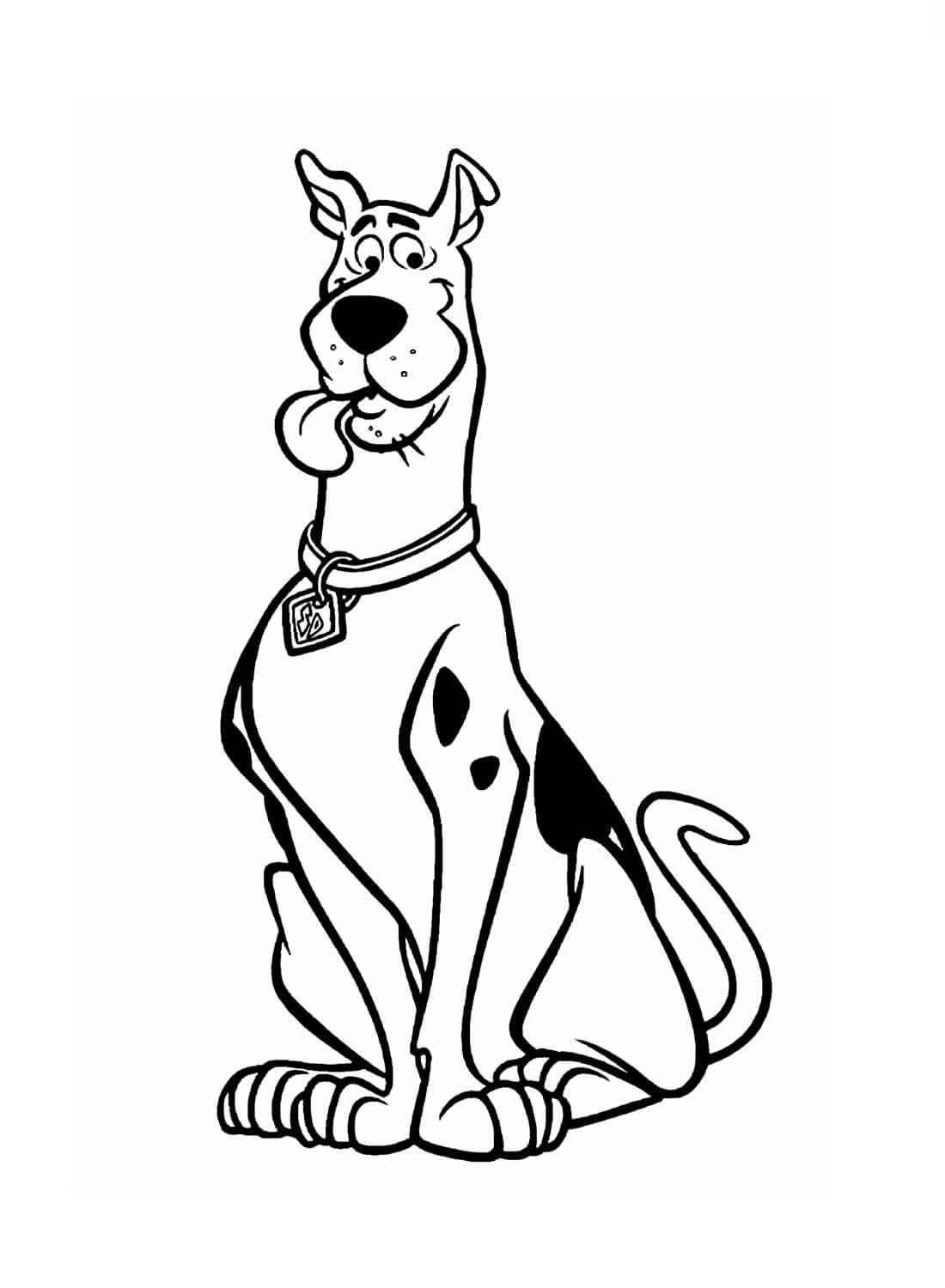 Desenho de Scooby-Doo para imprimir
