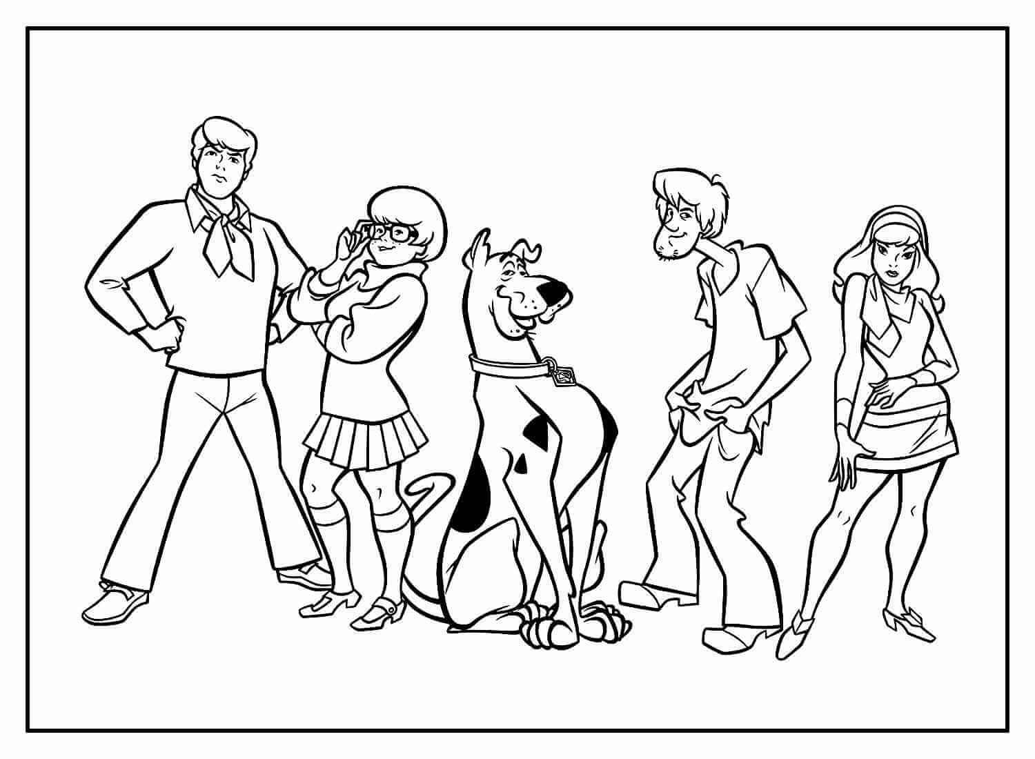 Desenho de Scooby-Doo para imprimir