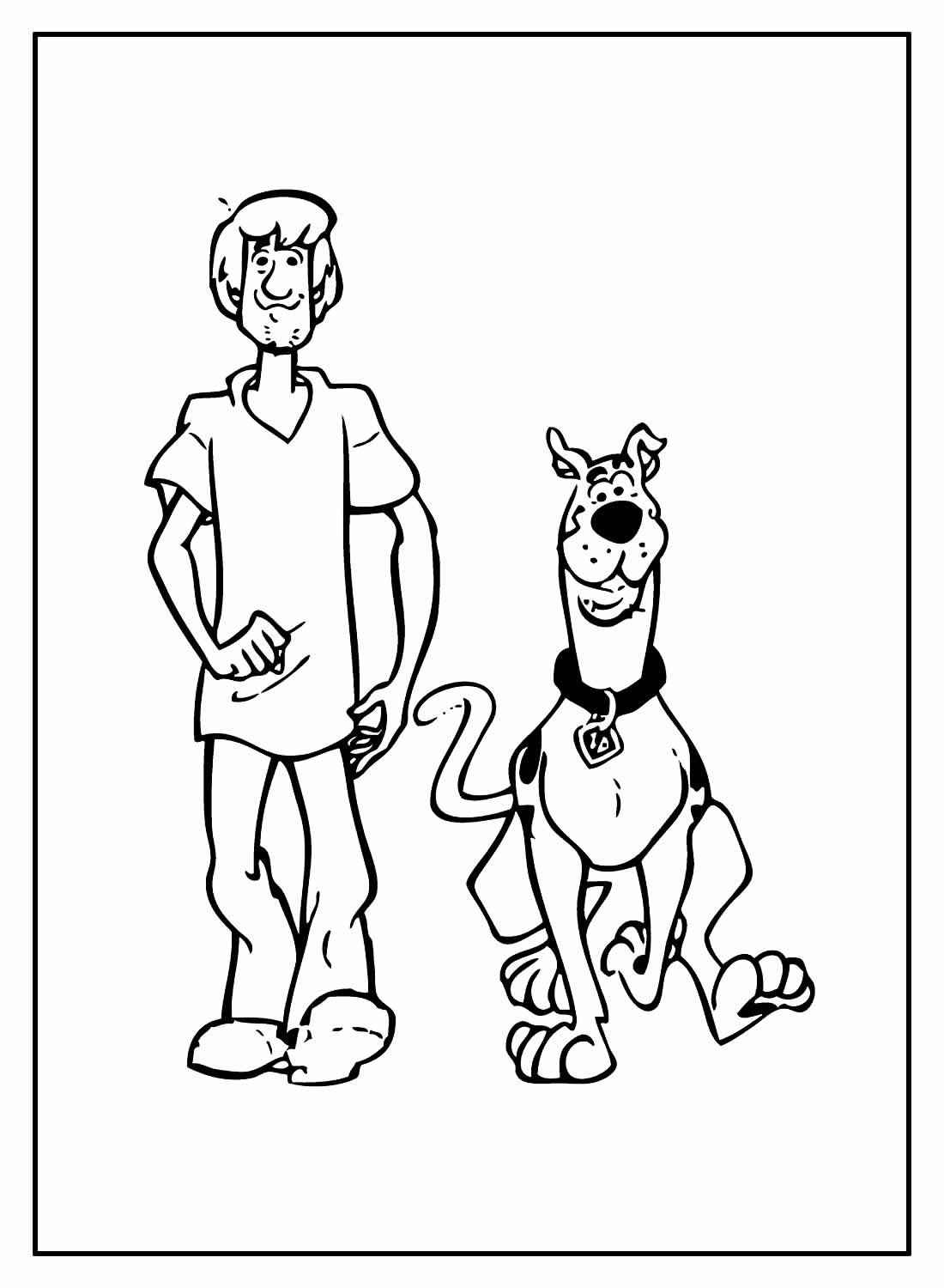 Desenho de Scooby-Doo para imprimir