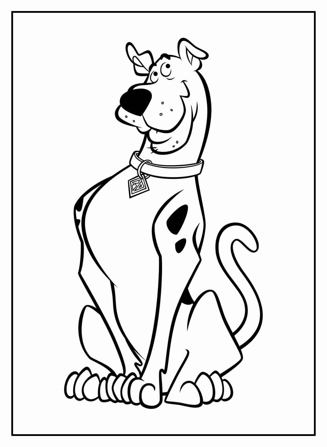 Desenho de Scooby-Doo para imprimir
