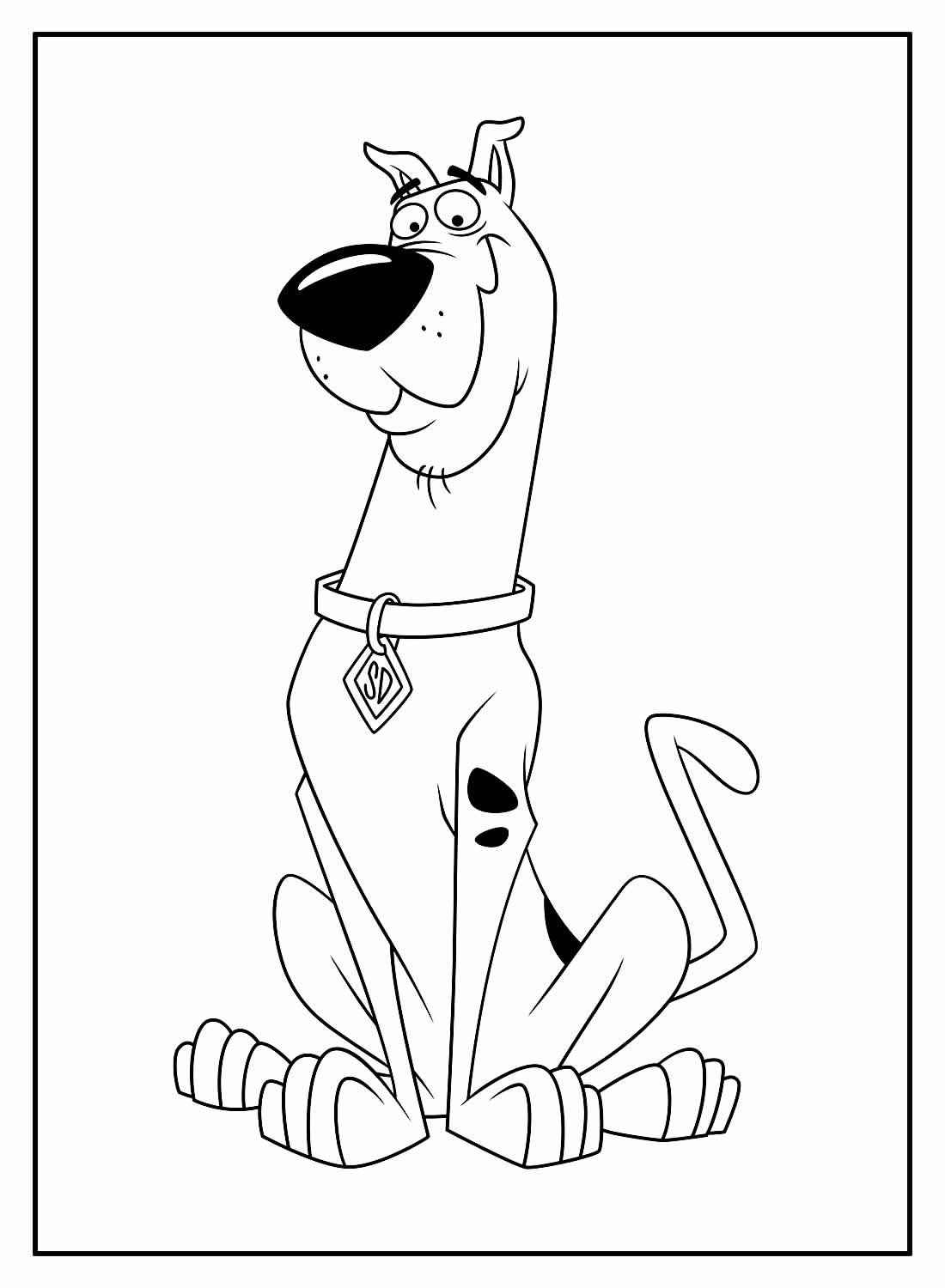 Desenho de Scooby-Doo para imprimir