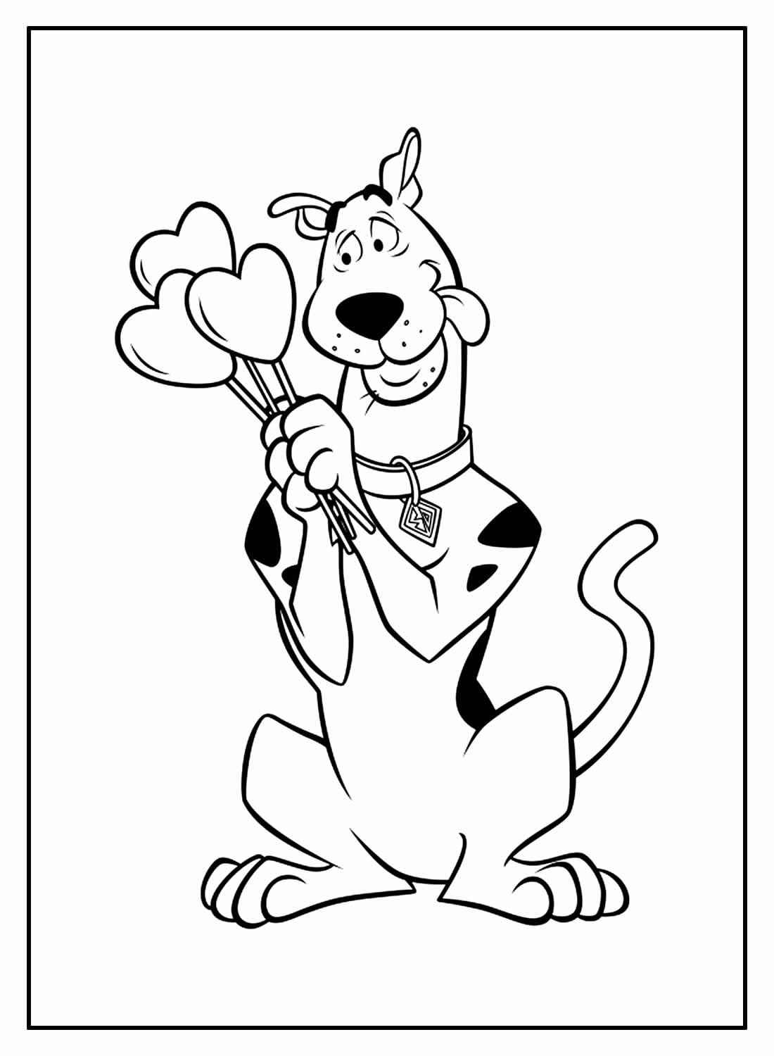Desenho de Scooby-Doo para imprimir