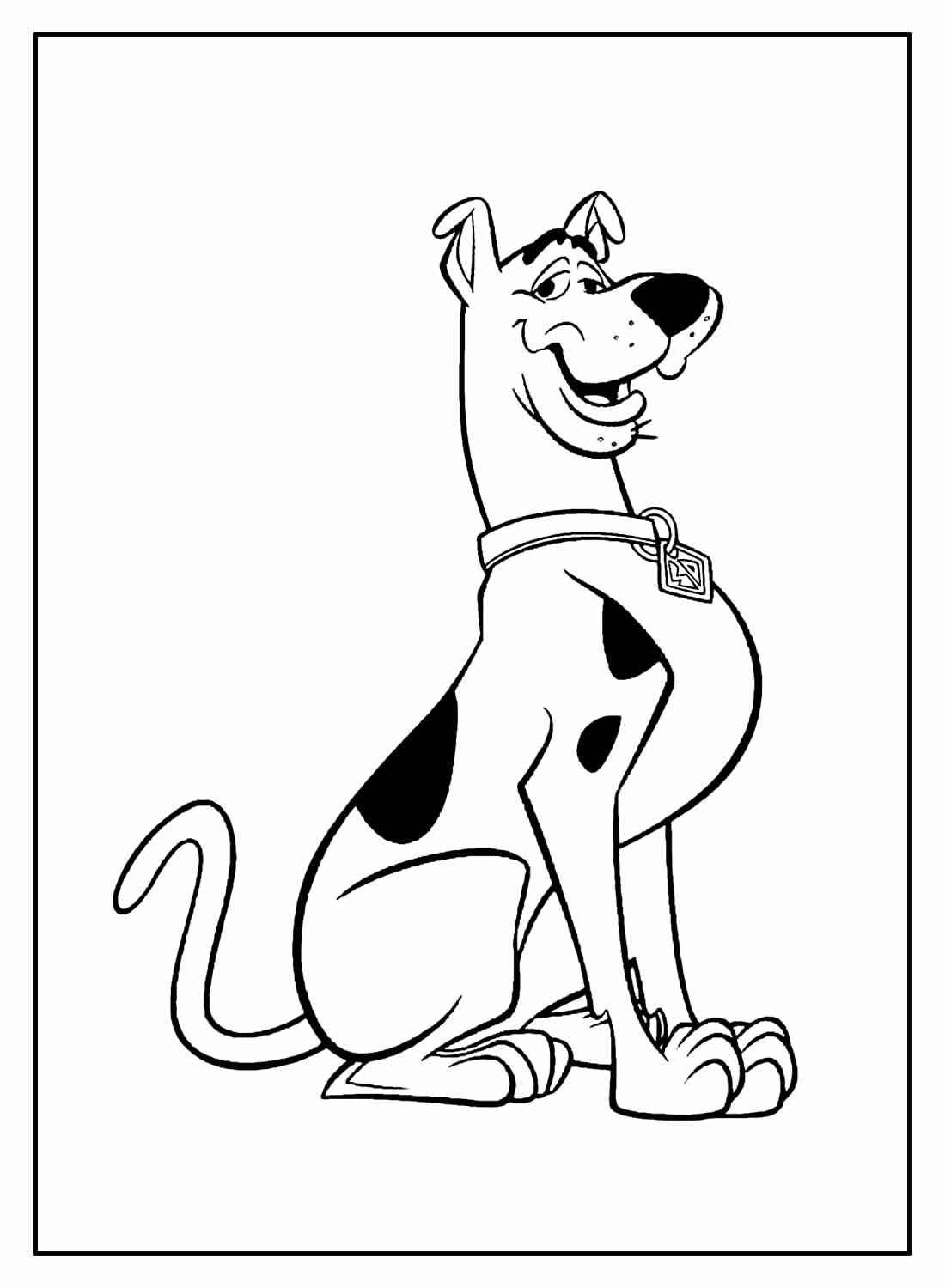 Desenho de Scooby-Doo para imprimir