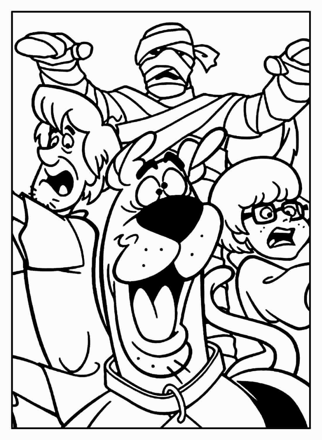 Desenho de Scooby-Doo para imprimir