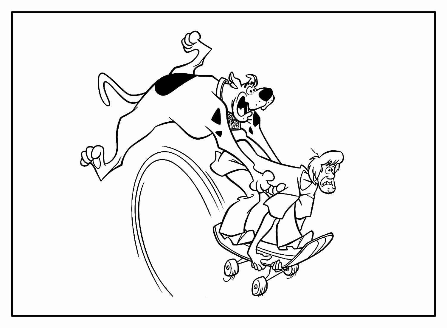 Desenho de Scooby-Doo para imprimir