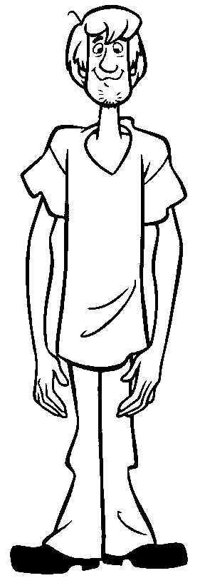 Desenho de Scooby-Doo para imprimir
