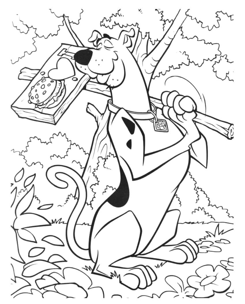 Desenho de Scooby-Doo para imprimir