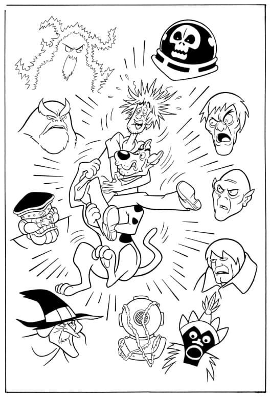 Desenho de Scooby-Doo para imprimir