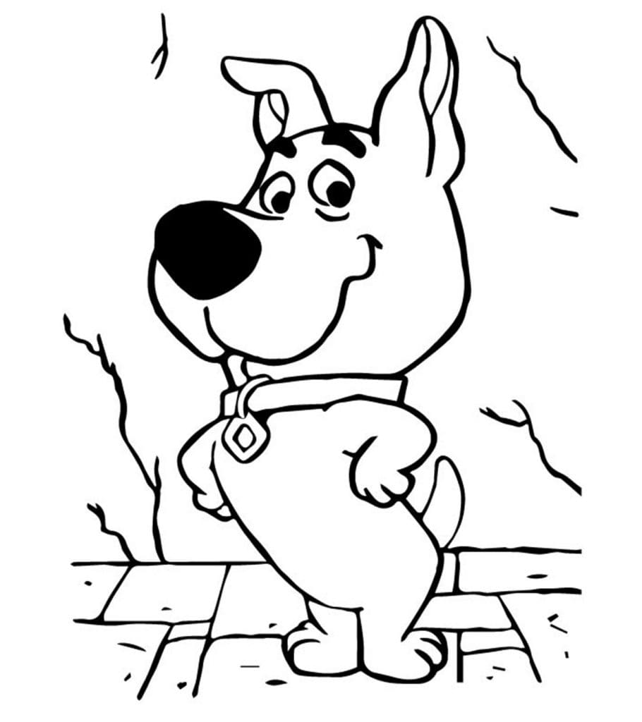 Desenho de Scooby-Doo para imprimir