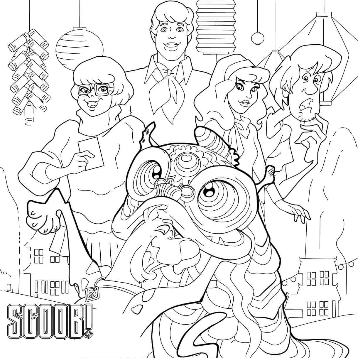 Desenho de Scooby-Doo para imprimir