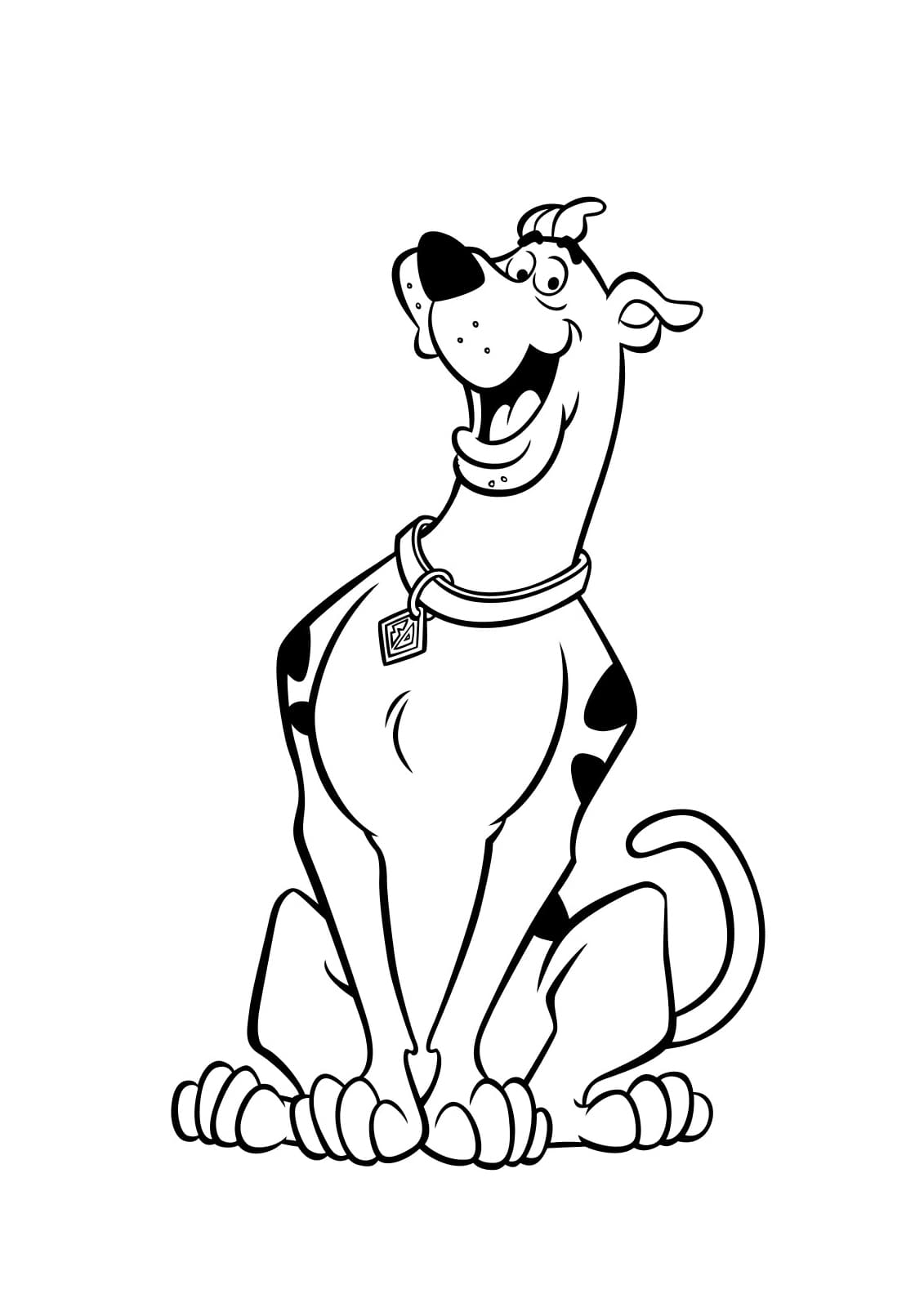 Desenho de Scooby-Doo para imprimir