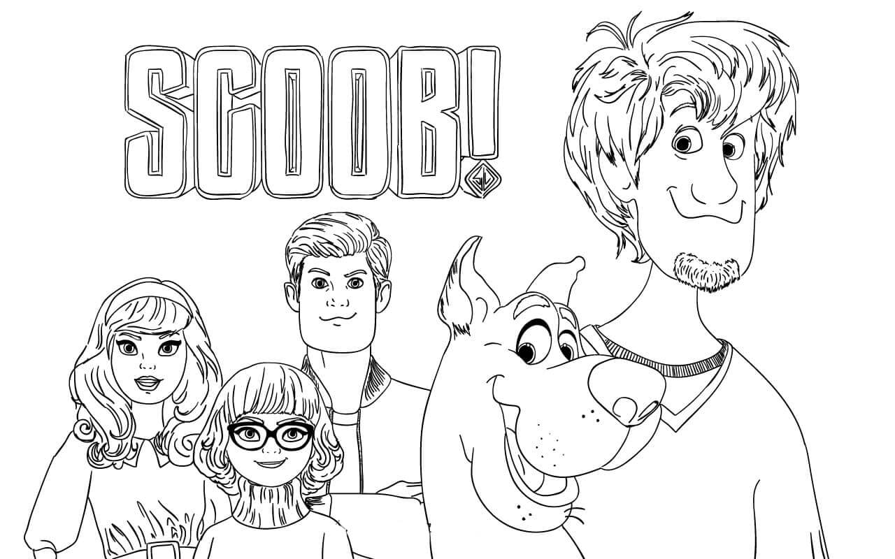 Desenho de Scooby-Doo para imprimir
