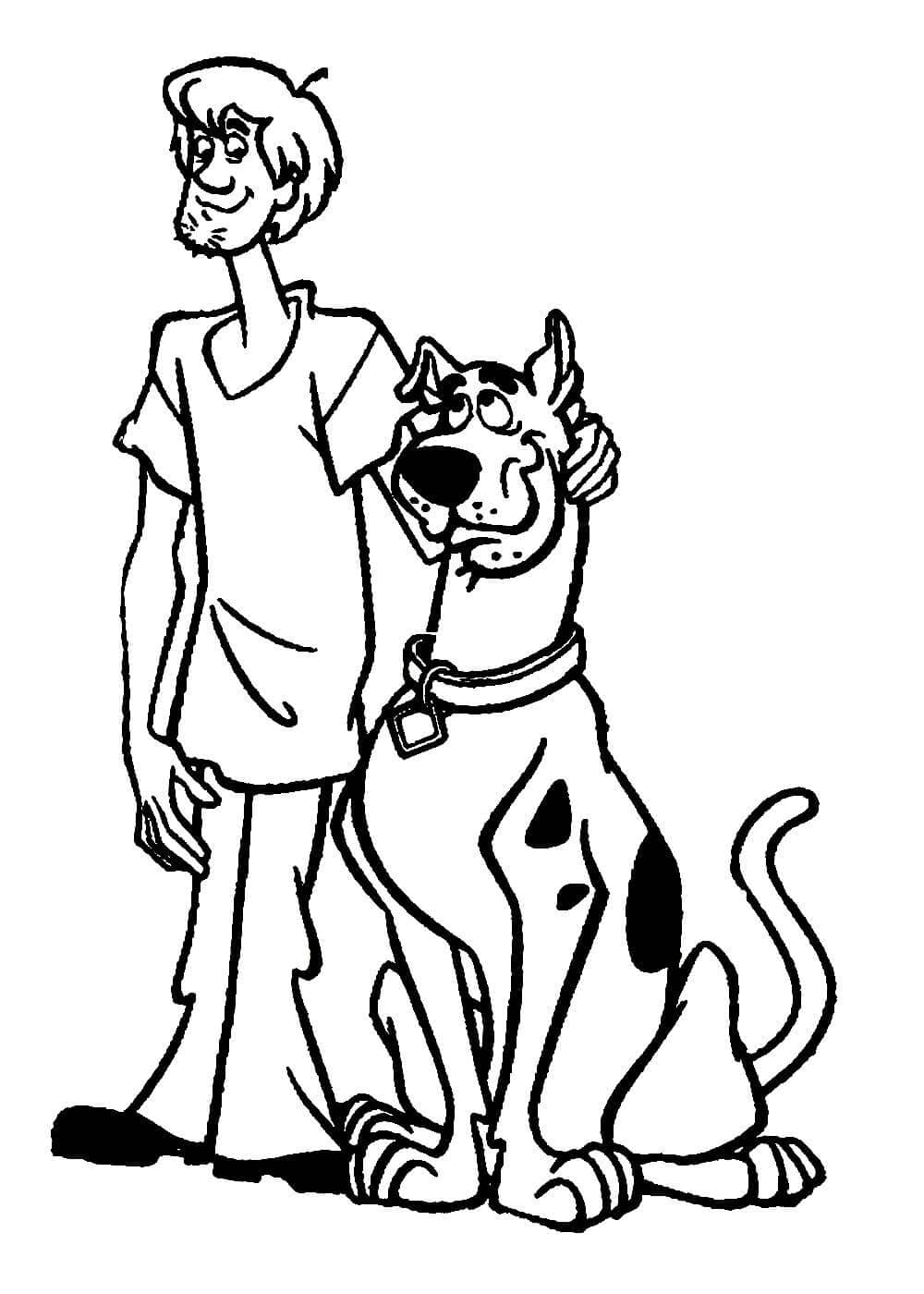 Desenho de Scooby-Doo para imprimir