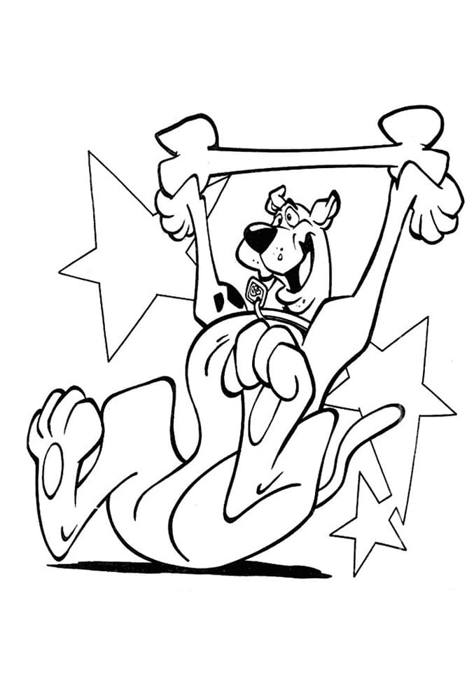 Desenho de Scooby-Doo para imprimir
