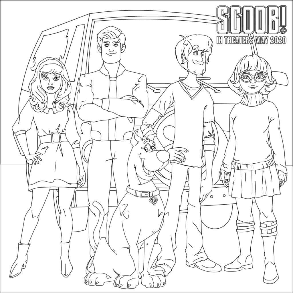 Desenho de Scooby-Doo para imprimir