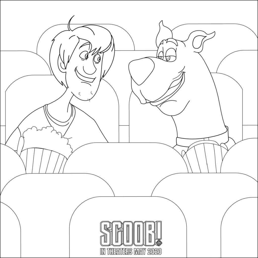 Desenho de Scooby-Doo para imprimir