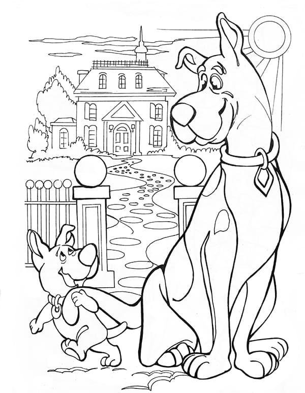 Desenho de Scooby-Doo para imprimir
