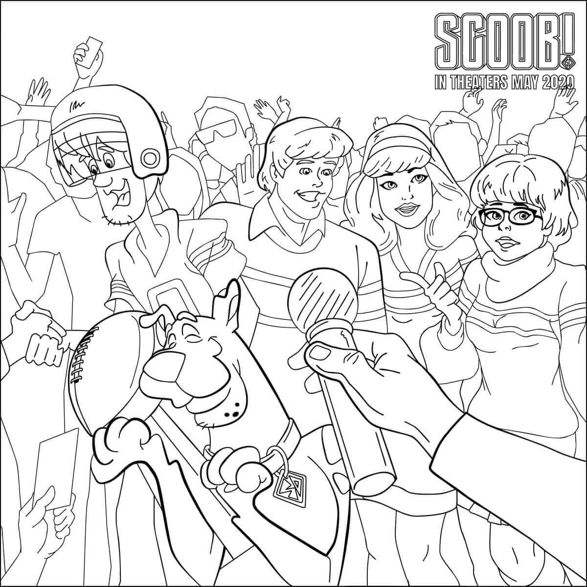 Desenho de Scooby-Doo para imprimir
